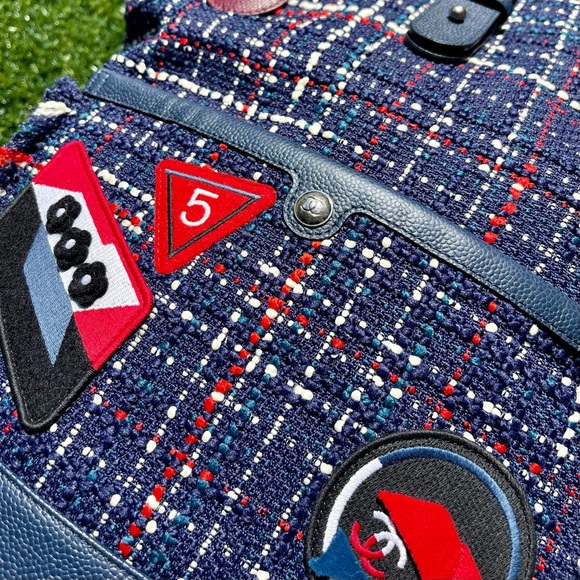 NEW! CHANEL Tweed Crest Trip Backpack | 2015-2016 Airline bag - Picture 2 of 8